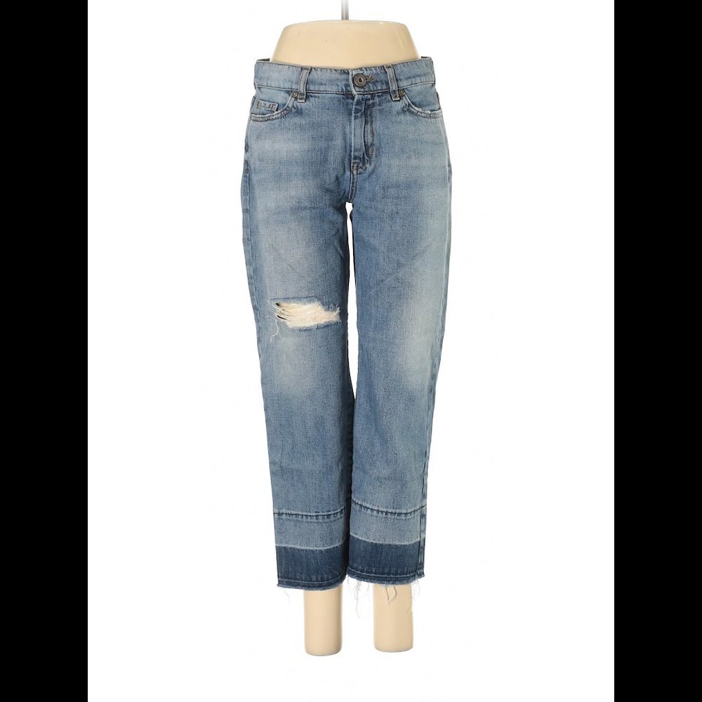 MaxMara jeans crop weekend boyfriend distressed 6